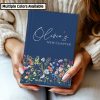 New Chapter Journal with Wildflowers-Personalized Gratitude Journal, Custom Notebook For Women, New School, Graduation Gift, Congratulations (Edition)